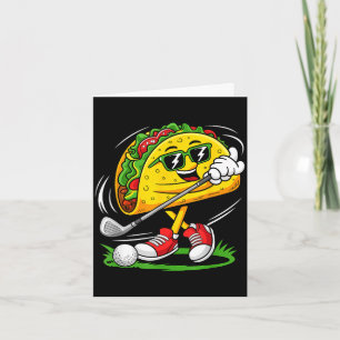 Carte Joueur de golf taco cinq mai mexicain golfeur nour
