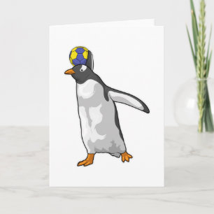 Carte Joueur de handball Manchot Handball