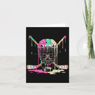 Carte Joueur de hockey Crème glacée Drip Garçons Enfants