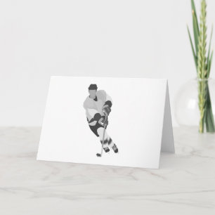 Carte Joueur de hockey gris-avant