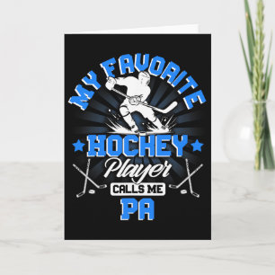 Carte Joueur de hockey Ice Mon joueur de hockey préféré 