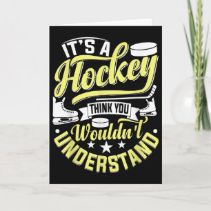 Carte Joueur de hockey sur glace Fan de hockey sur gazon