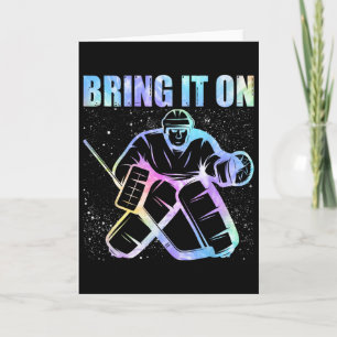 Carte Joueur de hockey sur glace Gardien de but de hocke