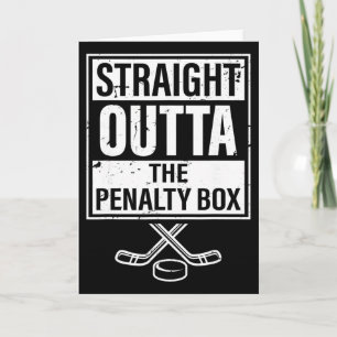Carte Joueur de hockey sur glace tout droit sorti du ban