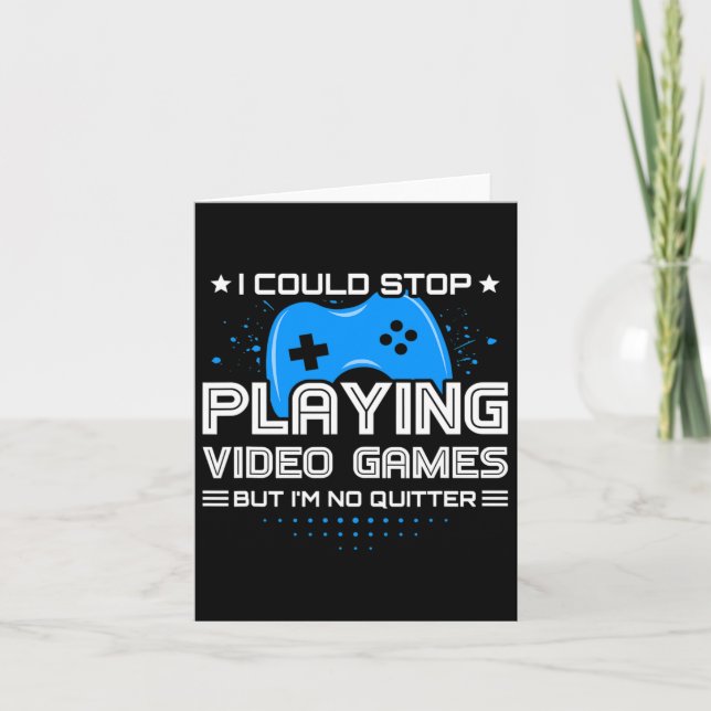 Carte Joueur de jeu vidéo drôle - Jeux PC Console - Jeu  (Devant)