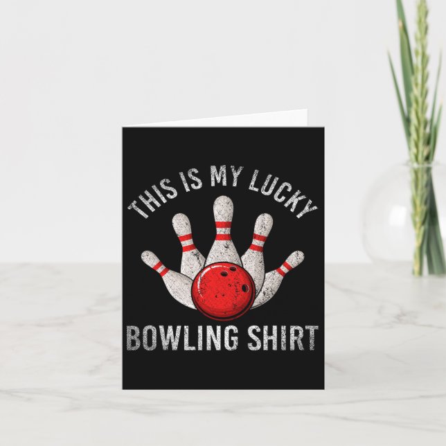 Carte Joueur De L'Équipe De Bowling C'Est Ma Chemise De  (Devant)