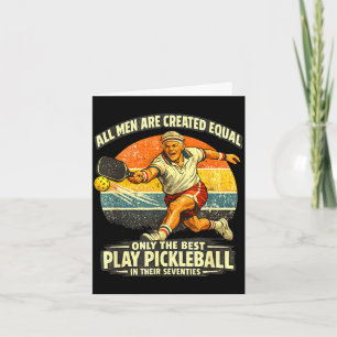 Carte Joueur de pickleball drôle 70 ans 70ème anniversai