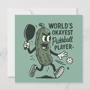 Carte Joueur de Pickleball le plus Okayest du monde de P