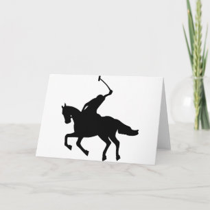 Carte Joueur de polo à cheval.