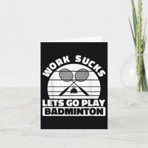 Carte Joueur de raquette de badminton - Raquette d'équip