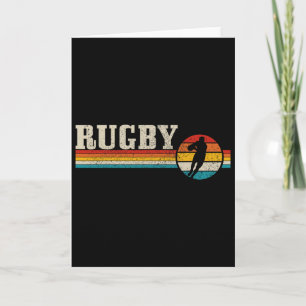 Carte Joueur de rugby vintage Sport Rétro Hommes Garçons