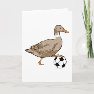 Carte Joueur de soccer canard Soccer