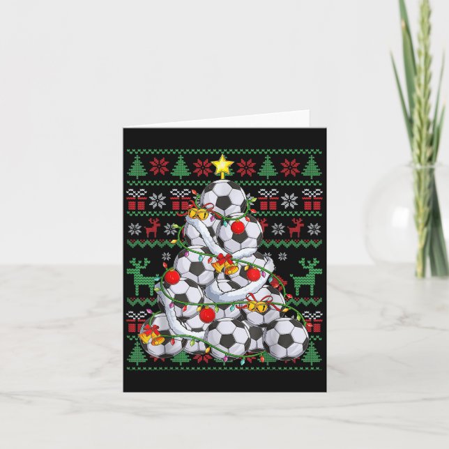 Carte Joueur de soccer de Noël Amant de la chaîne Santa  (Devant)