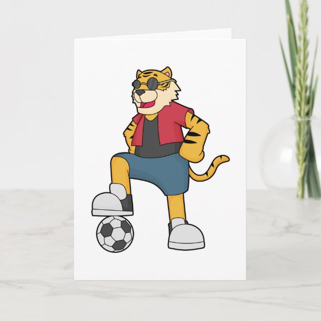 Carte Joueur de soccer Tiger Football (Devant)