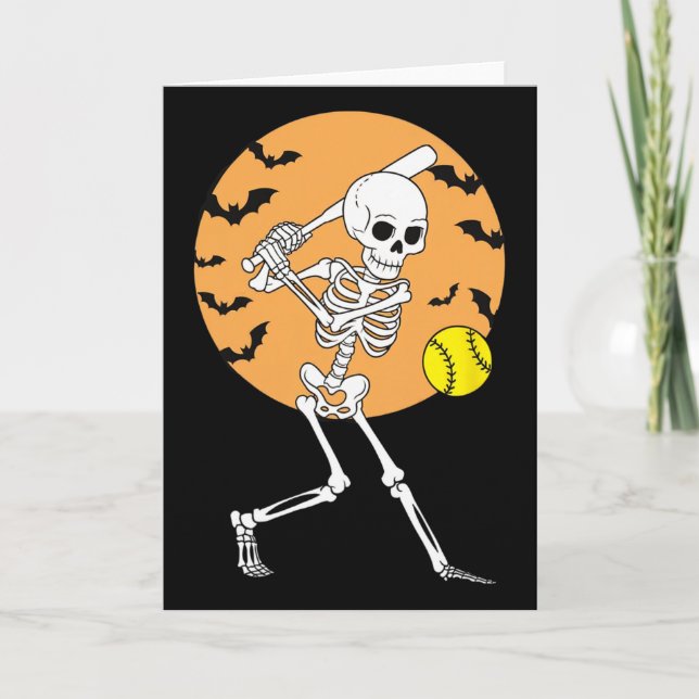 Carte Joueur de Softll squelette Halloween Softll pour f (Devant)