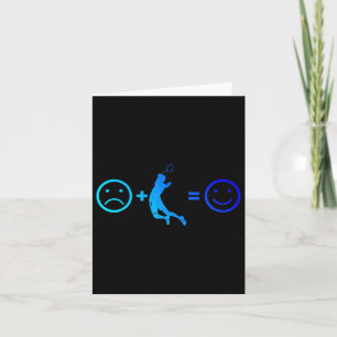 Carte Joueur de squash badminton femmes hommes volant