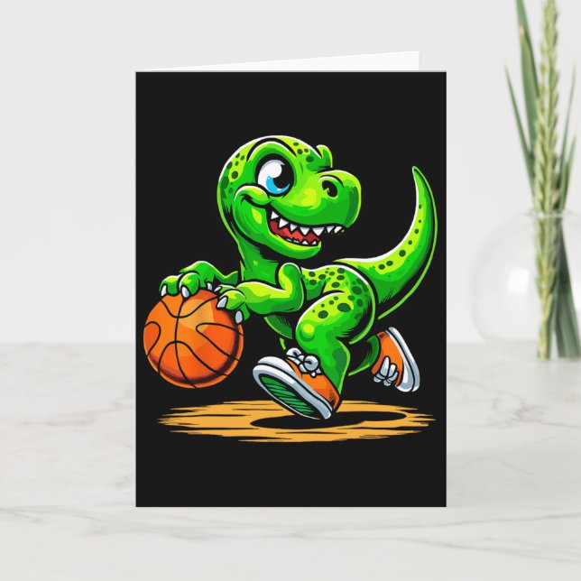 Carte Joueur de squelette de T-rex Dinosaure  (Devant)