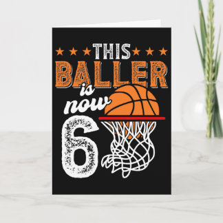 Carte Joueur de squelette garçons 6e anniversaire Ce Lle