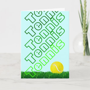 Carte Joueur de tennis Joyeux anniversaire