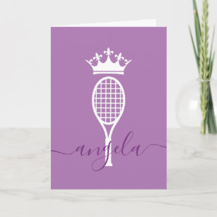 Carte Joueur de tennis Queen of Court Purple Anniversair