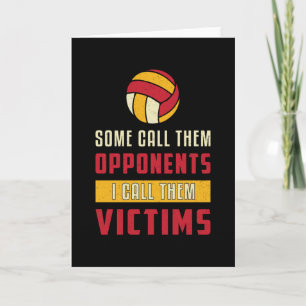 Carte Joueur De Volley-Ball Certains Les Appelent L'Équi