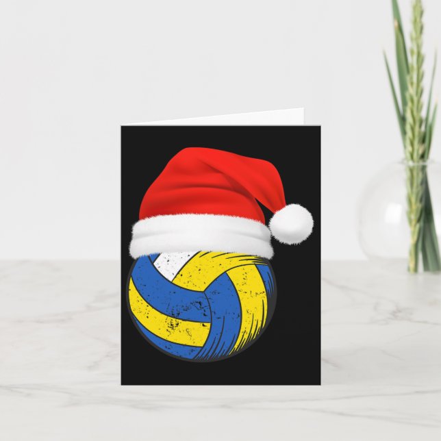 Carte Joueur de volley-ball Noël (Devant)