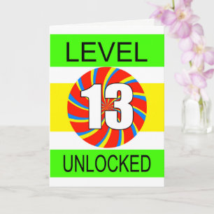 Carte Joueur d'ordinateur du 13e anniversaire