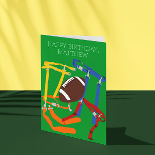 Carte Joueur entraîneur de football drapeau Personnalisé