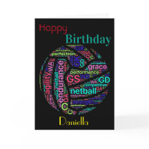 Joueur Netball Personnalisé Anniversaire Inspiré