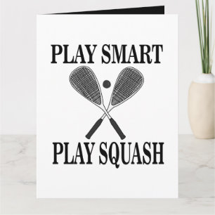 Carte Joueur sportif Squash Anniversaire