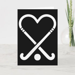 Carte Joueurs de hockey sur gazon mignons adorent le sym