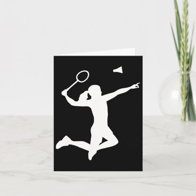 Carte Joueuse de badminton (Devant)