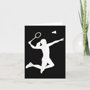 Carte Joueuse de badminton