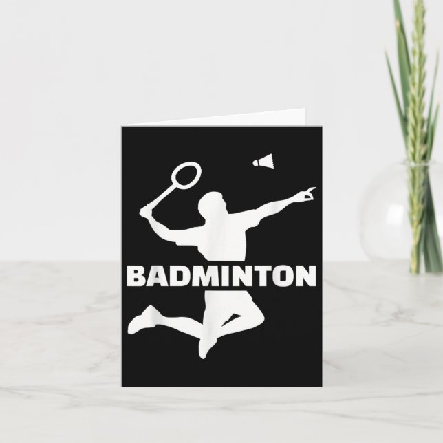 Carte Joueuse de badminton  (Devant)