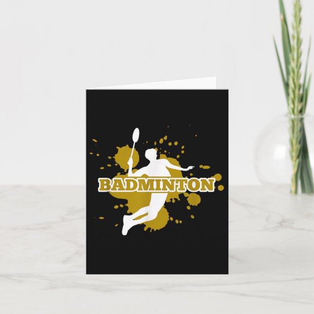 Carte Joueuse de badminton  (Devant)