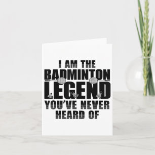 Carte Joueuse de badminton Badminton Hommes femmes Joueu
