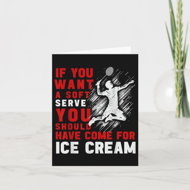 Carte Joueuse de badminton Badminton Hommes femmes Joueu (Devant)