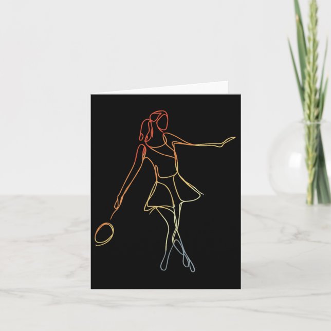 Carte Joueuse de badminton Sketch Shuttle Jeu Pour Gi (Devant)