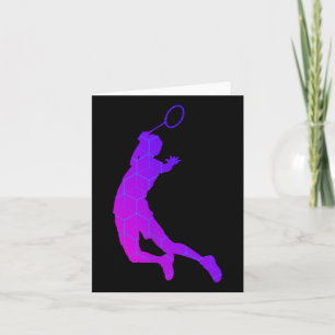 Carte Joueuse de badminton Volant de badminton 