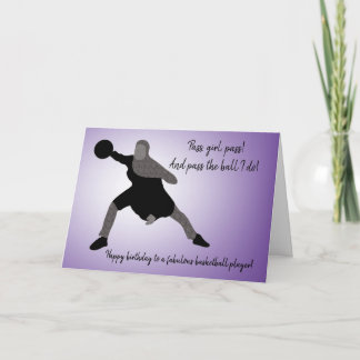 Carte Joueuse de basketball musulmane en forme