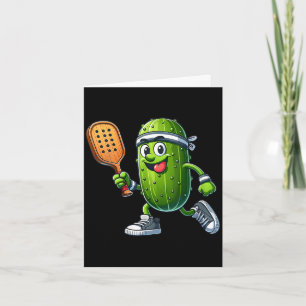 Carte Joueuse de pickleball drôle féminine pickle balle 