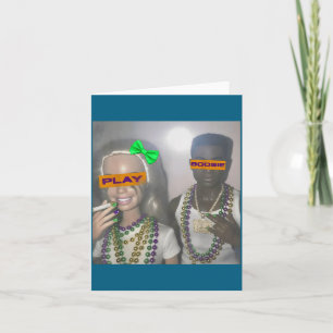 Carte Jouez quelques perles de Mardi Gras boosie la nouv