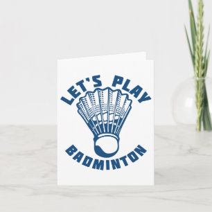 Carte Jouons au Volant de badminton 1