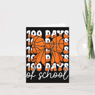 Carte Jour 100 Jours École 100e Ballons de Basket Coquet