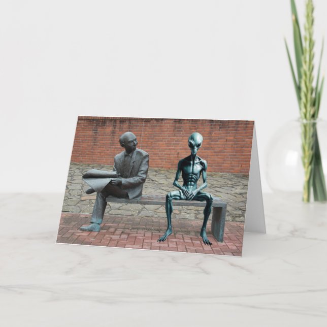 Carte Jour 1 de visite d'extraterrestre. (Devant)