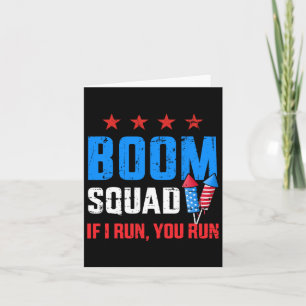 Carte Jour 4 juillet Boom Squad Si Je Cours Tu Coups
