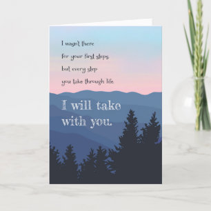 Carte Jour d'adoption, pas à pas dans la vie avec vous j
