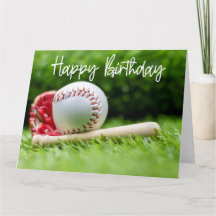 Jour d'anniversaire de baseball mot vert pour le j