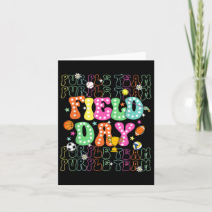 Carte Jour de campagne Purple Team Color Field Trier Tea