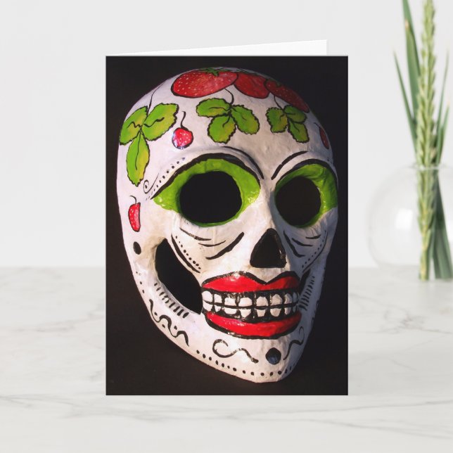 Carte Jour de fraise du masque mort (Devant)
